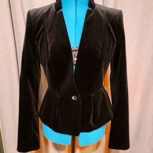 Banana Republic L'Wren Scott Collection Size 4 black velvet Blazer